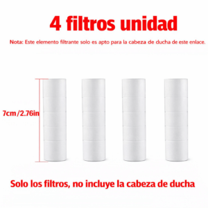 Filtro para Cabezal de Ducha Lumun 4 piezas