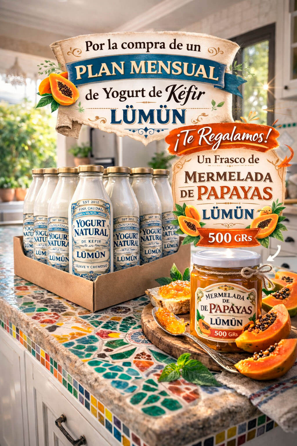 Plan Mensual 8 Litros de Kéfir Lumun